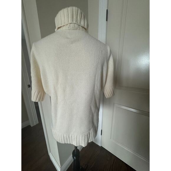 Nautica Cream Wool Blend Chunky Turtleneck SZ XL NWOT - Picture 2 of 3